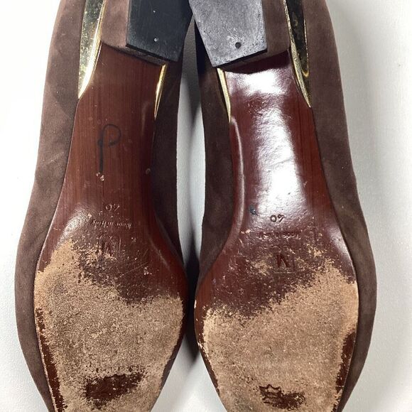 Bruno Magli‎ Suede low loafer in Brown - Picture 10 of 15